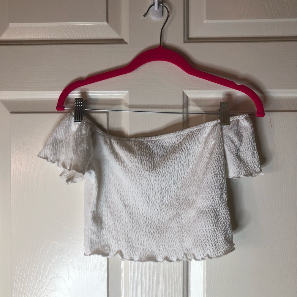 Off the shoulder crop top